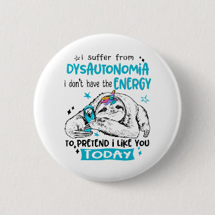 Chapa Redonda De 5 Cm Dysautonomia Awareness Month Ribbon Gifts
