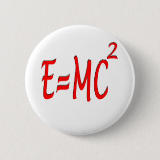 Chapa Redonda De 5 Cm E = MC2 (rojos)