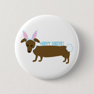 Chapa Redonda De 5 Cm Easter Doggie