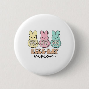 Chapa Redonda De 5 Cm Easter Radiology Bunny Eggs ray Vision Xray Tech R