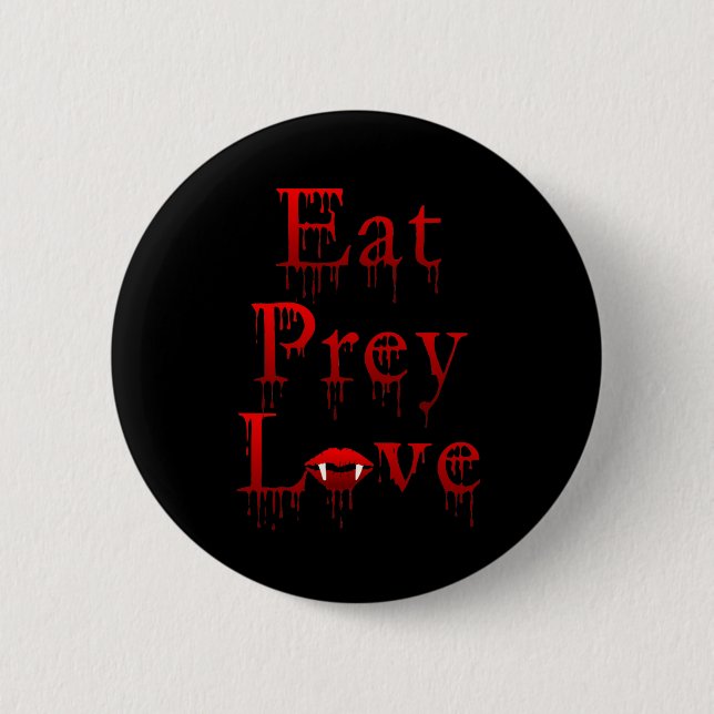 Chapa Redonda De 5 Cm Eat Prey Love (Anverso)