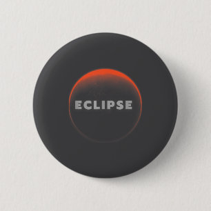 Chapa Redonda De 5 Cm Eclipse Lunar Solar Total Universal Eclipse Total