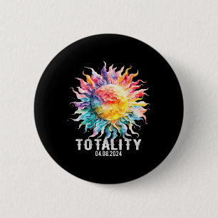 Chapa Redonda De 5 Cm Eclipse solar