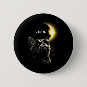 Chapa Redonda De 5 Cm Eclipse Solar 2024 Eclipse Total 8 de abril de 202