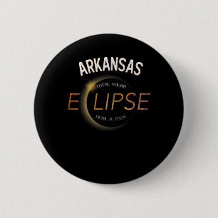 Chapa Redonda De 5 Cm Eclipse solar 2024 Eclipse total de sol Arkan