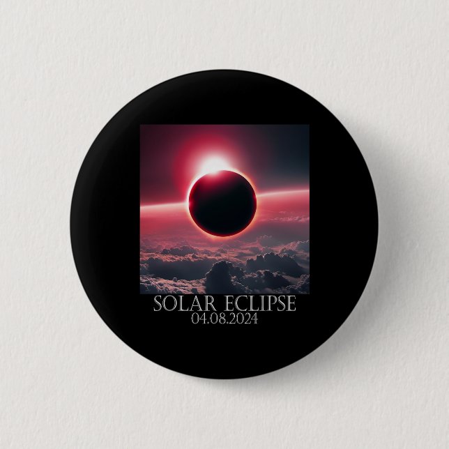 Chapa Redonda De 5 Cm Eclipse solar abril 2024 04.08.24 (Anverso)