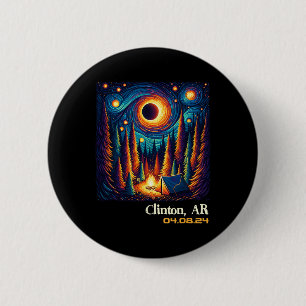 Chapa Redonda De 5 Cm Eclipse solar total Clinton Arkansas