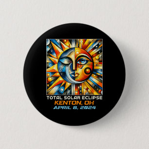 Chapa Redonda De 5 Cm Eclipse solar total Kenton Ohio