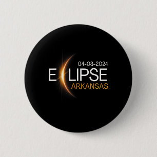 Chapa Redonda De 5 Cm Eclipse total de Arkansas 2024 Arkansas Solar 2024