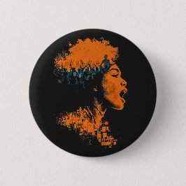 Chapa Redonda De 5 Cm Eco de la multitud