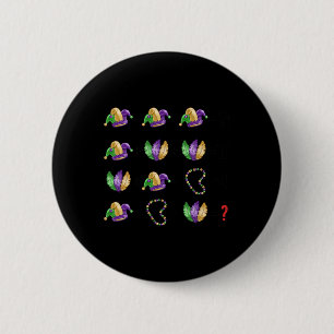 Chapa Redonda De 5 Cm Ecuación matemática Mardi Gras Beads Maestra Estud