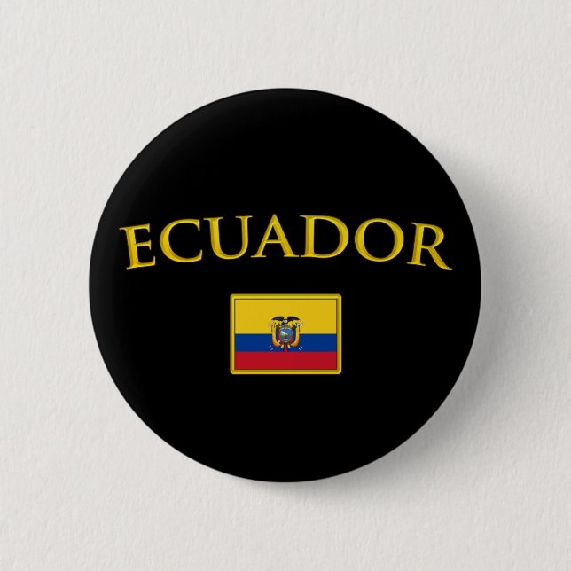 Chapa Redonda De 5 Cm Ecuador de oro (Anverso)