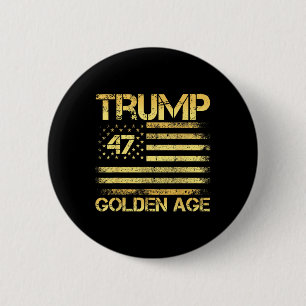 Chapa Redonda De 5 Cm Edad De Oro 2025 Trump De Ee. Uu.
