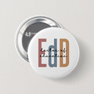 Chapa Redonda De 5 Cm EdD Médico De Educación Graduada
