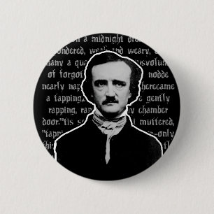 Chapa Redonda De 5 Cm Edgar Allan Poe