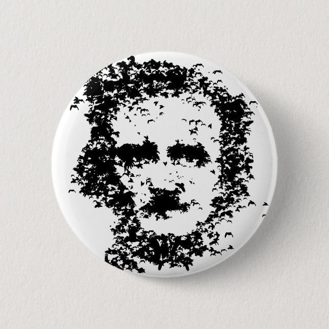 Chapa Redonda De 5 Cm Edgar Allan Poe (Anverso)