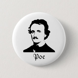 Chapa Redonda De 5 Cm Edgar Allen Poe