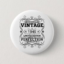 Edición Vintage 1945 Cumpleaños 80 Envejecido a la