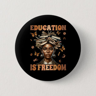 Chapa Redonda De 5 Cm Educación para maestros de historia negra es liber