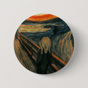 Chapa Redonda De 5 Cm Edvard Munch - el grito