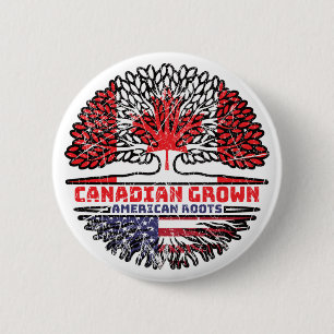 Chapa Redonda De 5 Cm EE.UU. EE.UU. EE.UU. Canadá Árbol Canadá Canadá