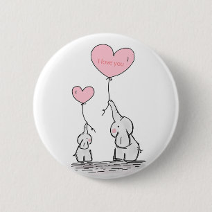 Chapa Redonda De 5 Cm Eelefante dulce de moda