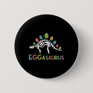 Chapa Redonda De 5 Cm Eggasaurus Pascua Stegosaurus Dinosaurio Niños T