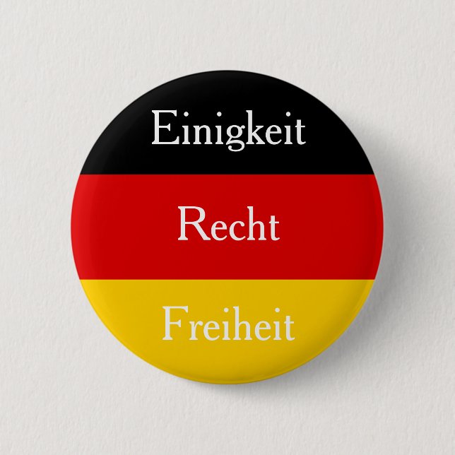 Chapa Redonda De 5 Cm Einigkeit Recht Freiheit Personalizable Alemán (Anverso)