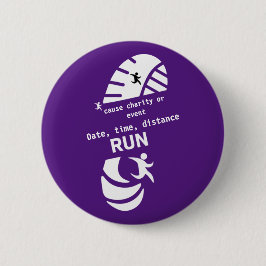 Chapa Redonda De 5 Cm Ejecutar Por Una Buena Causa De Caridad O Promoció