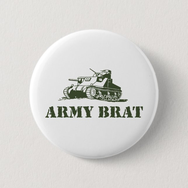 Chapa Redonda De 5 Cm Ejército Brat (Anverso)