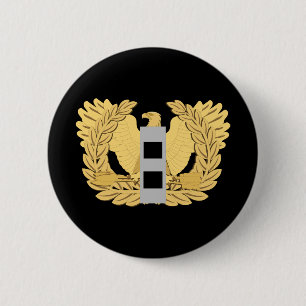 Chapa Redonda De 5 Cm Ejército - Oficial Jefe de Orden - W02 - Plano - Á