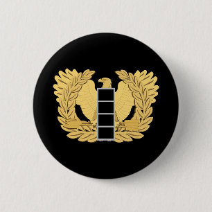 Chapa Redonda De 5 Cm Ejército - Oficial Jefe de Orden - W04 - Plano - Á