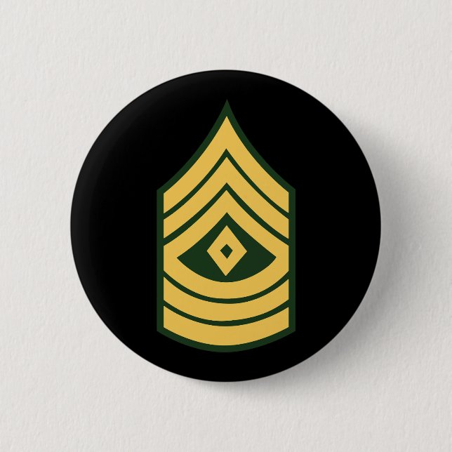 Chapa Redonda De 5 Cm Ejército - Primer Sargento E-8 (1SG) (Anverso)