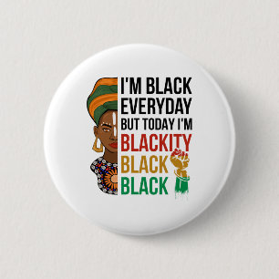 Chapa Redonda De 5 Cm El 19 de junio soy la historia negra negra african