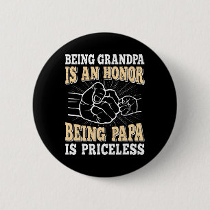 Chapa Redonda De 5 Cm El Abuelo Es Un Honor Porque Ser Papa Es Un Papa D