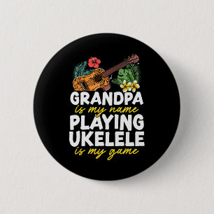 Chapa Redonda De 5 Cm El abuelo hawaiano de Uke, Uke, es mi nombre