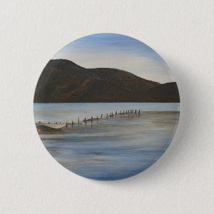 Chapa Redonda De 5 Cm El agua tranquila del arte paisajístico de Akyaka