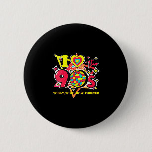 Chapa Redonda De 5 Cm El amor de las mujeres por los 90's retro vintage