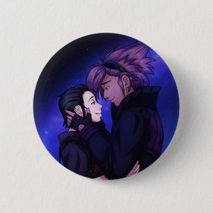 Chapa Redonda De 5 Cm El amor en el espacio