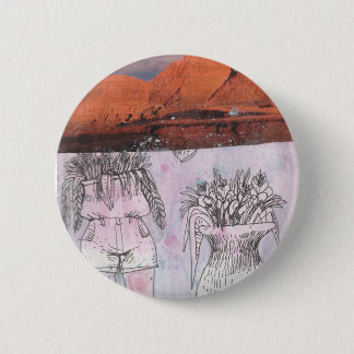 Chapa Redonda De 5 Cm El amor le corta en el Pin de la mitad el |