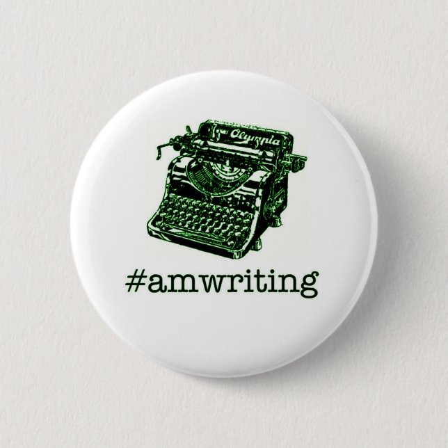 Chapa Redonda De 5 Cm el #amwriting (Anverso)