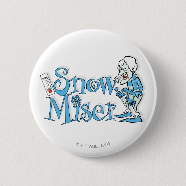 Chapa Redonda De 5 Cm EL AÑO SIN SANTA CLAUS™ | Nieve Miser (Anverso)
