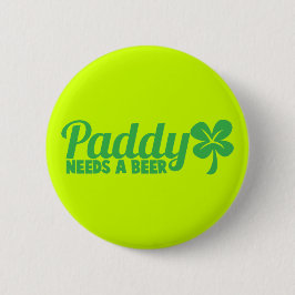 Chapa Redonda De 5 Cm ¡El ARROZ necesita una cerveza! Diseño del drinkin