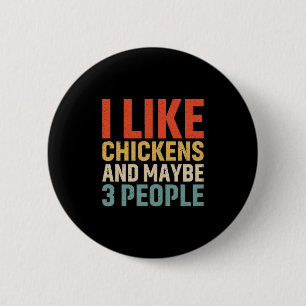 Chapa Redonda De 5 Cm El Arte De Pollo Me Gusta El Pollo