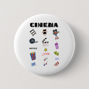 Chapa Redonda De 5 Cm El arte del cine