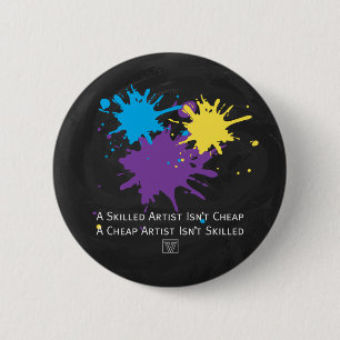 Chapa Redonda De 5 Cm El arte no es barato