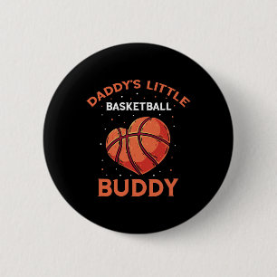 Chapa Redonda De 5 Cm El baloncesto de papi de básquet