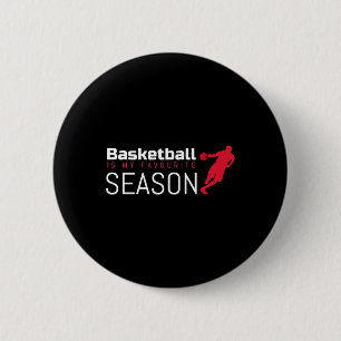 Chapa Redonda De 5 Cm El básquetbol es mi gota favorita de temporada
