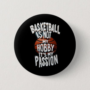 Chapa Redonda De 5 Cm El básquetbol es mi pion