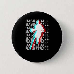 Chapa Redonda De 5 Cm El básquetbol es mi temporada favorita 3
